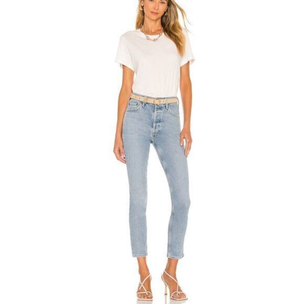 AGOLDE Nico High Rise Slim Jean in Cliffside Button Fly size 25